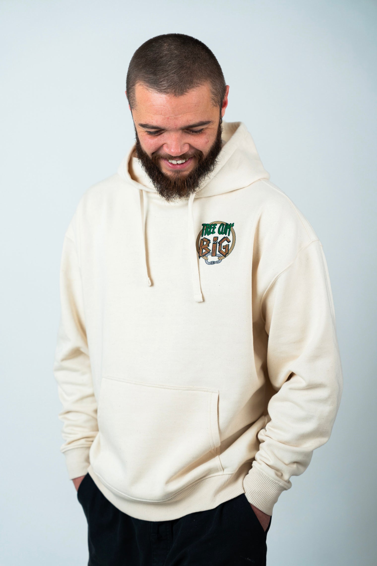 Tree Clim' Big "Original" Hoodie - Natural Raw