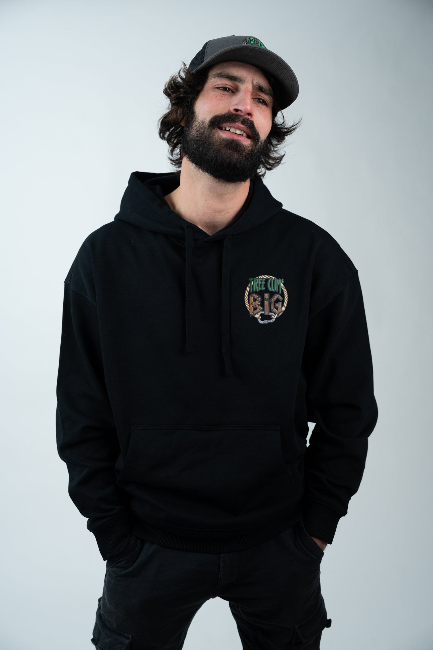 Tree Clim' Big "Original" Hoodie - Black