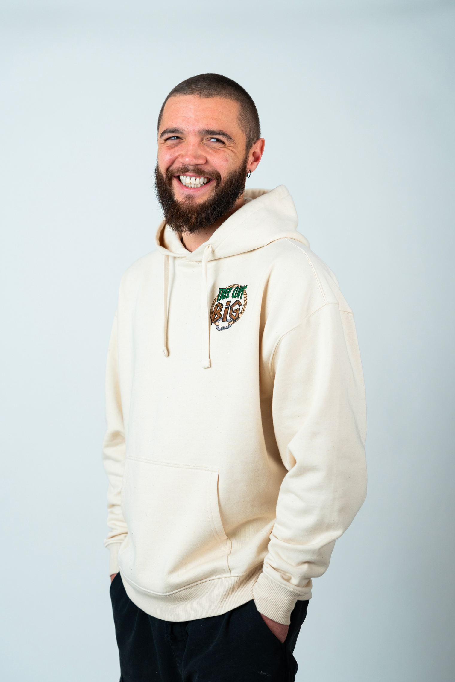 Tree Clim' Big "Original" Hoodie - Natural Raw