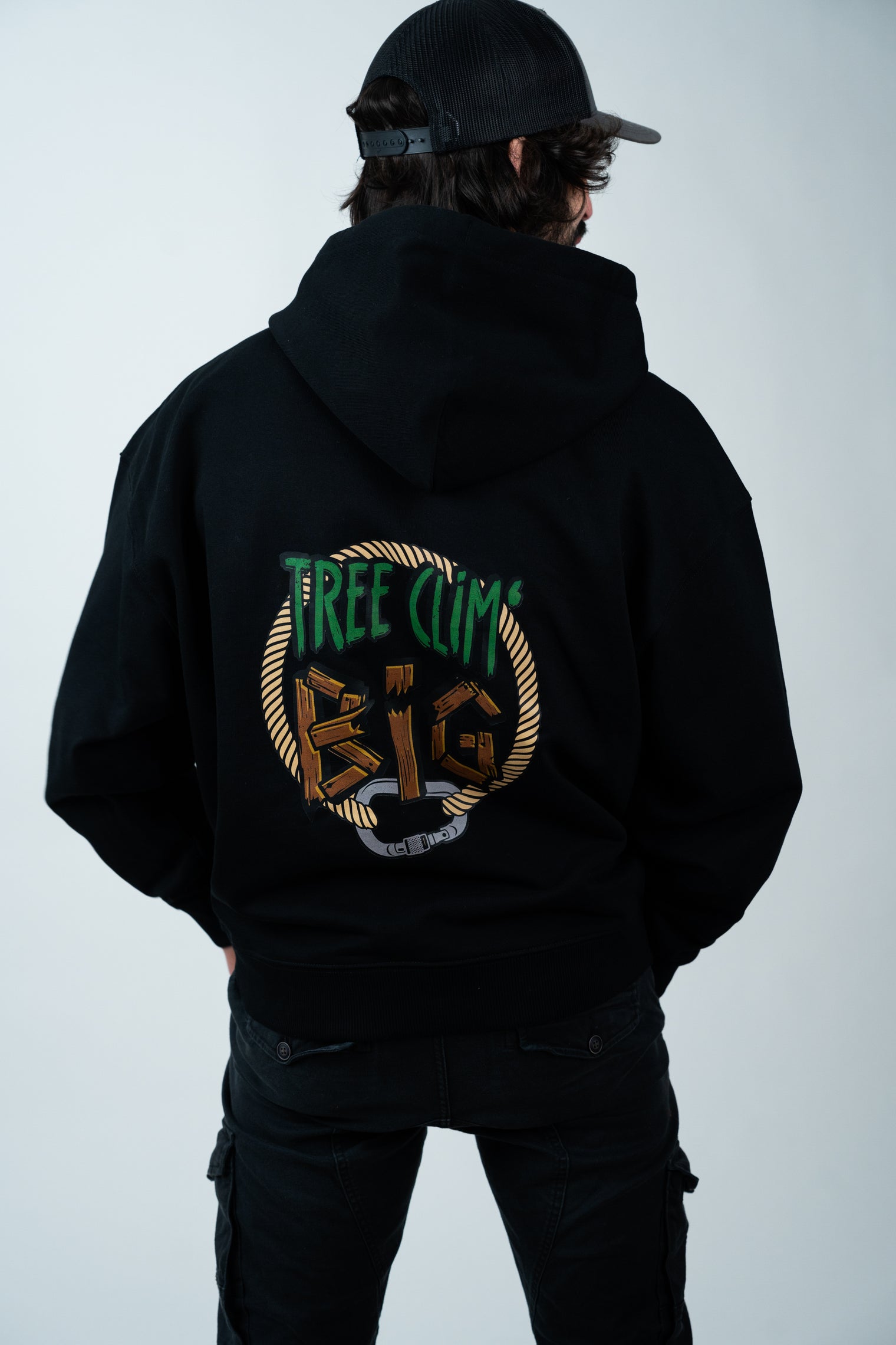 Tree Clim' Big "Original" Hoodie - Black