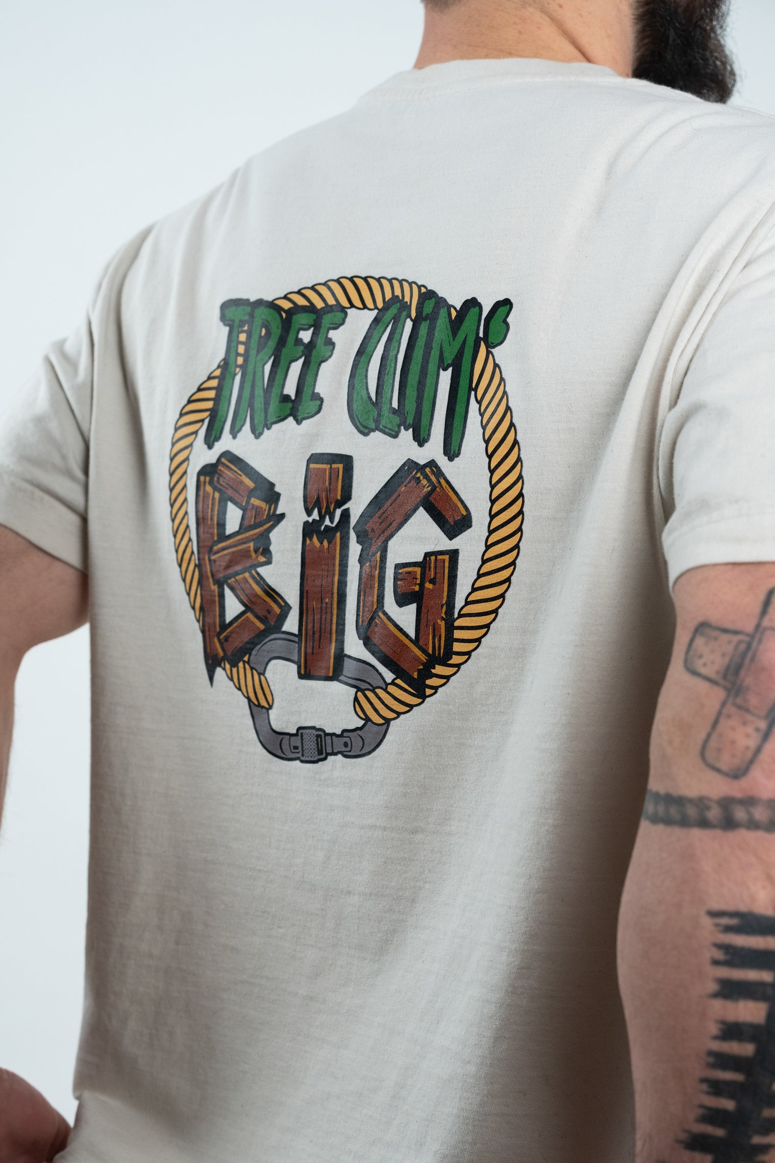 Tree Clim' Big "Original" T-Shirt - Natural Raw