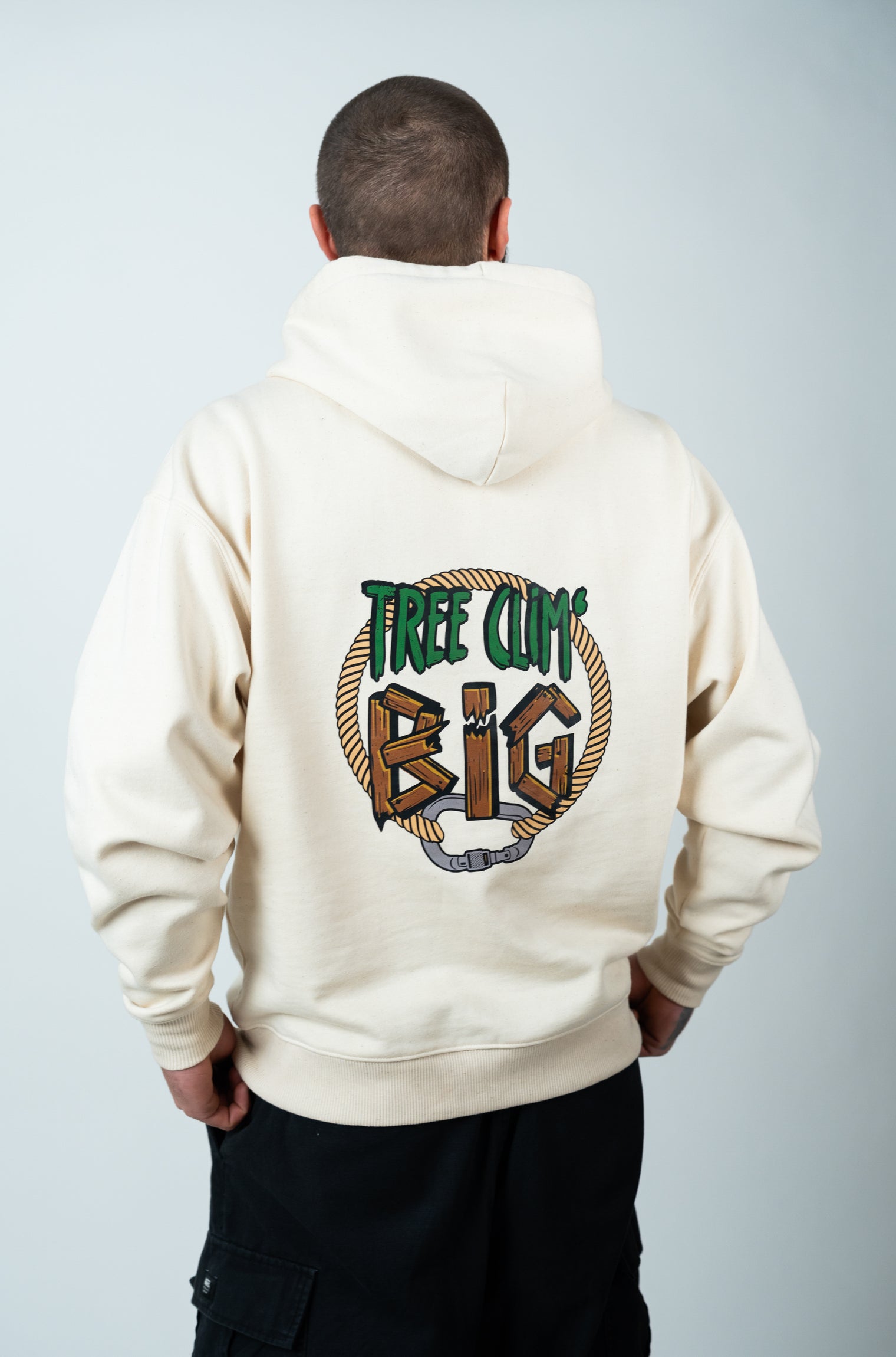 Tree Clim' Big "Original" Hoodie - Natural Raw