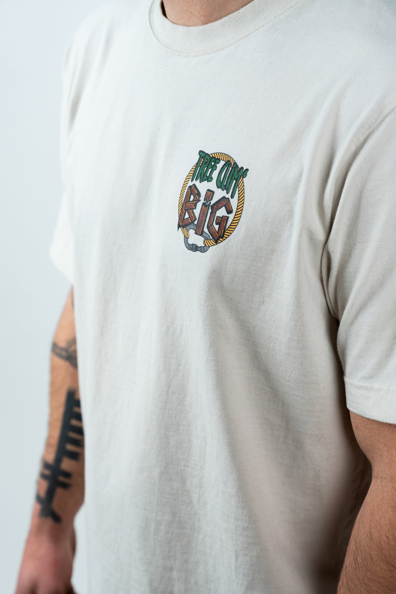 Tree Clim' Big "Original" T-Shirt - Natural Raw
