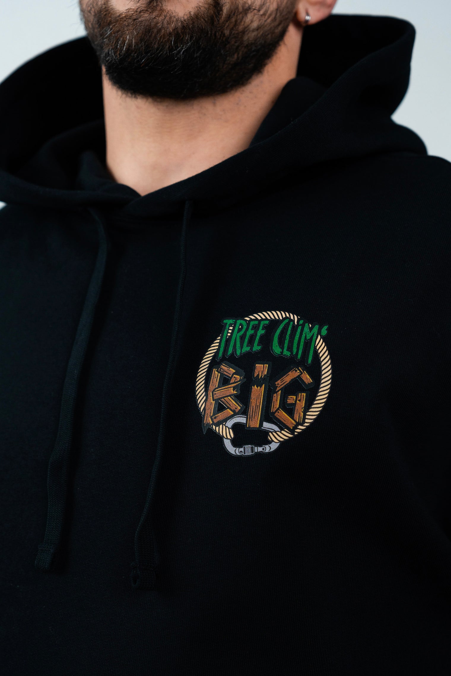 Tree Clim' Big "Original" Hoodie - Black