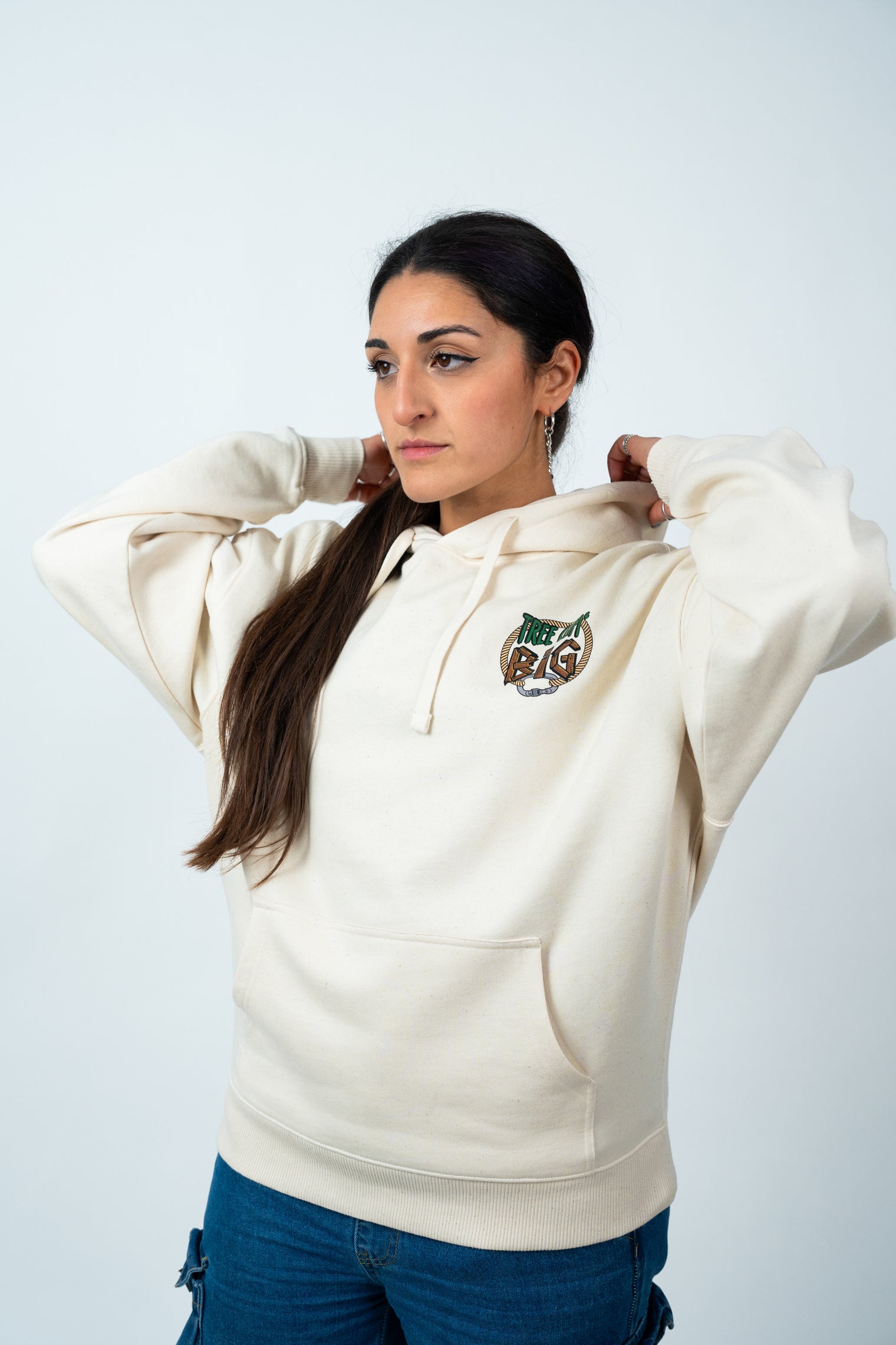 Tree Clim' Big "Original" Hoodie - Natural Raw