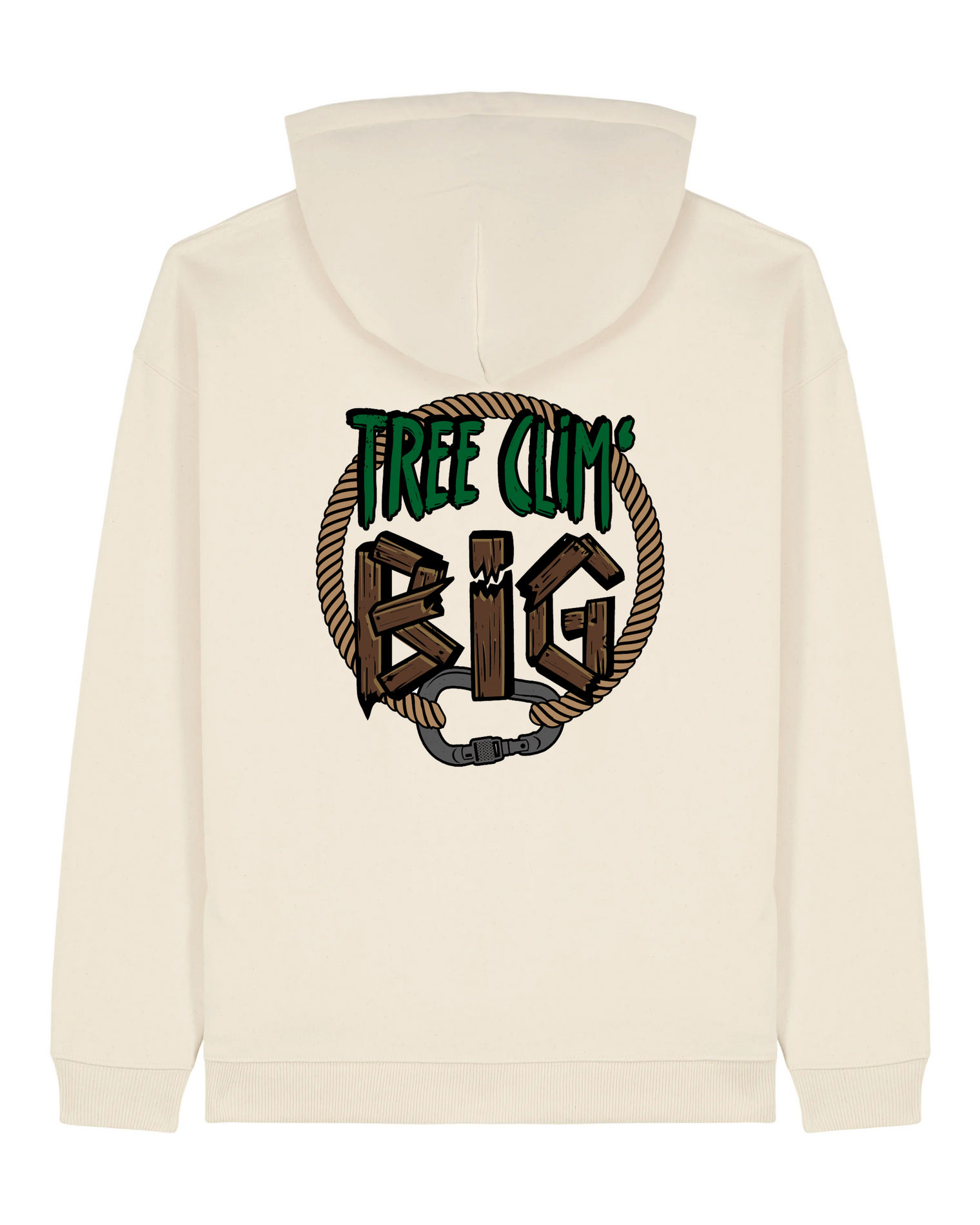 Tree Clim' Big "Original" Hoodie - Natural Raw