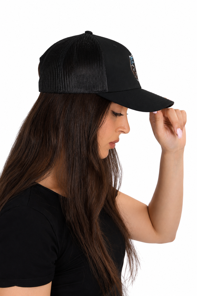 Casquette Retro Trucker Black